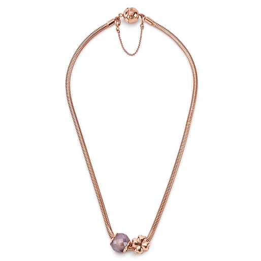 Playful Emotions Rose Gold Plated Happiness Set Necklace-